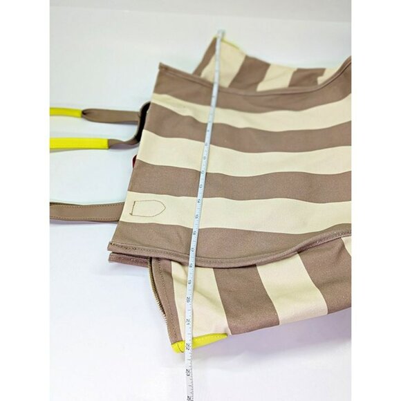 On 34th Cynthiah Extra Large Canvas Shoulder Tote Bag Dune Stripe (MSRP $90) - Picture 7 of 10